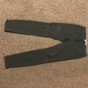 RSQ army green skinny jeans